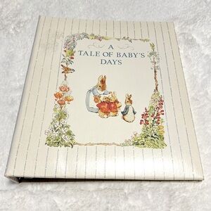 Peter Rabbit Baby Memory Book by Beatrix Potter "A Tale of Baby's Days"